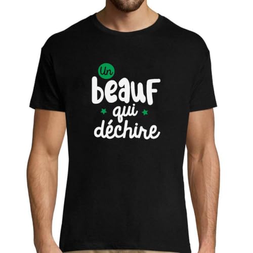 T-Shirt Homme Un Beauf Qui Déchire : cadeau original pour anniversaire