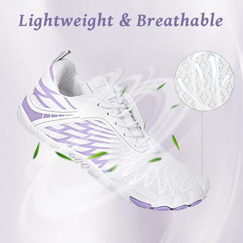 Image of Hike Footwear Barefoot Shoes, Pro Barefoot Shoes Women Men, Athletic Hiking Shoes, Minimalist Water Shoes Breathable Quick Dry Zero Drop Trail Running Shoes with Non-Slip Sole & Wide Toe Box