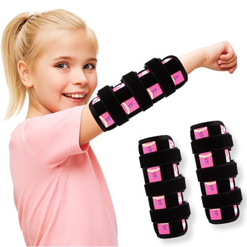 JLFDLLYYZQ 2 StüCk Daumenlutschstopper FüR Daumenlutschen AbgewöHnen Und FingernäGel Kauen Stoppen, Mit Klettverschluss Befestigbarer, Verstellbarer Daumenschut, Anti FingernäGel Kauen (Pink Pony)