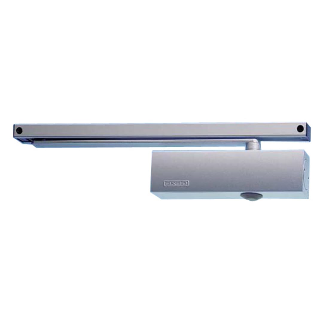 stahl-design-tebart Geze TS 3000 V Cierrapuertas para aplicaciones versátiles, tamaño EN 1-4, paquete completo con riel deslizante plata EV1, nº:028348, SDT34669-001
