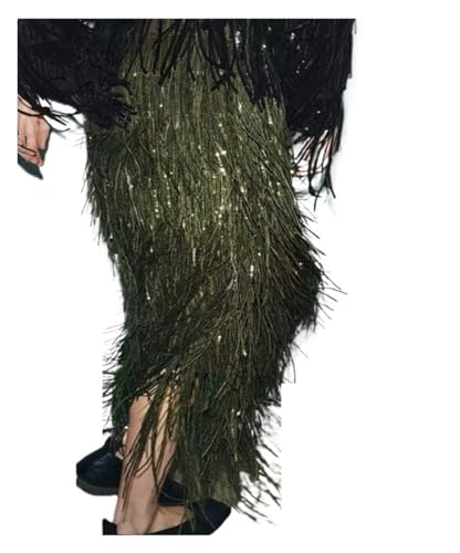 Jupe Noël femme brillante avec paillettes style chic décontracté pour repas de famille et fêtes