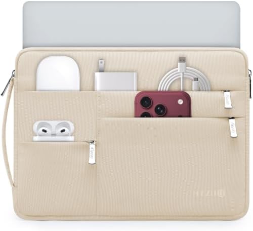HYZUO 14-15 Zoll Laptophülle Tasche für MacBook Air 15 M5, Sand | für MacBook Air 15 A3448 M5-M2 2026-2023, MacBook Pro 15, XPS 14/15 Plus, Hülle für 14 15 Surface HP Dell Lenovo A