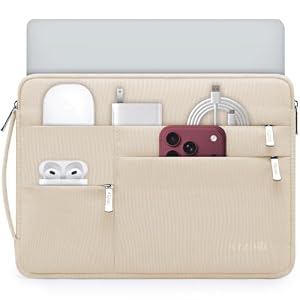 HYZUO 17-17.3 Inch Laptop Case Sleeve Bag Briefcase, Sand