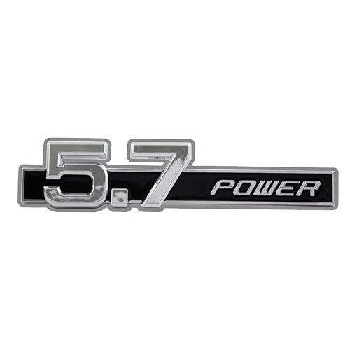 Cobra-Tek Emblem Badge Decal Sticker 5.7 Power 3D Chrome Plated ABS Plastic