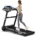 Goplus Folding Treadmill, 2.25HP Electric Treadmill, Motorized Power Exercise Fitness Running Machine with LED Touch Display, Bluetooth Speaker, Pulse Monitor, for Home/Gym/Office (Black)