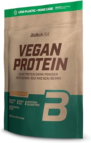 2 x Biotech USA Vegan Protein, 2KG Beutel , Haselnuss (2er Pack)