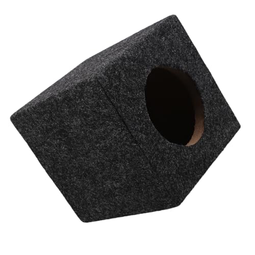 STOBAZA Car Audio Square Subwoofer Enclosure Precision Fit Wooden Speaker Box for Easy Installation Enhanced Sound Quality Home Truck Vehicle Audio Systems