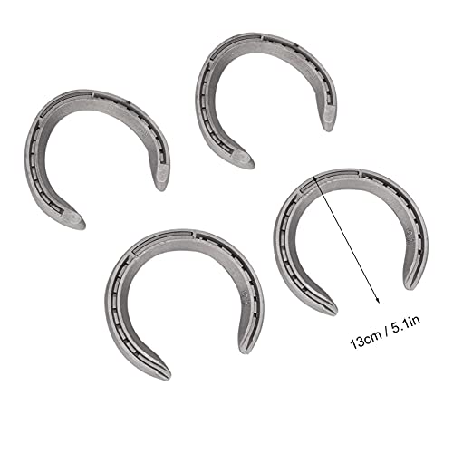 Image of Zerodis 4Pcs Aluminum Alloy Horseshoe Kit for Horse Riding, Lightweight Farrier Supplies for Hoof Protection and Sports Training, Horseshoes Set for Racing and Daily Exercise