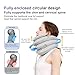 Neck Stretcher with Neck Brace,Inflatable Cervical Traction Neck Device,Neck Relief Tool,Adjustable Cervical Brace,Home Use Neck Decompression Technology Breathable Fabric Washable&Colorfast(Gray)