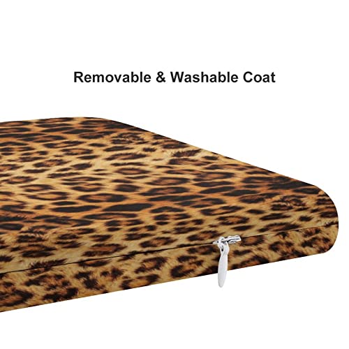 Mzerse LT0522-8Z7V91FGJCRP-TSC-10 Comfy Memory Foam Chair Cushions For Kitchen Dining Chairs Bar Stool, Non Slip Seat Cushion Compatible With Wild Animal Cheetah Leopard Print, Anti Fatigue Square Seat Pads thumb #3
