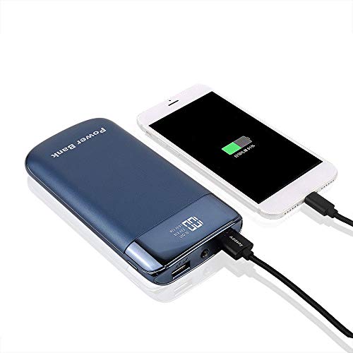 Karusale 50000Mah 2Usb Power Bank Led Lcd External Backup Battery Charger For Smart Phone (Gem Blue) #TOP2