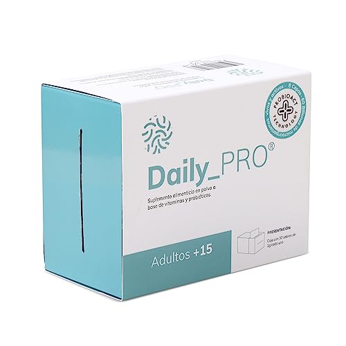 Vitamínicos, Daily_PRO +15, suplemento alimenticio con probióticos para jóvenes y adultos de 15+ años, 30 sobres, 120.0 grams, 1 item