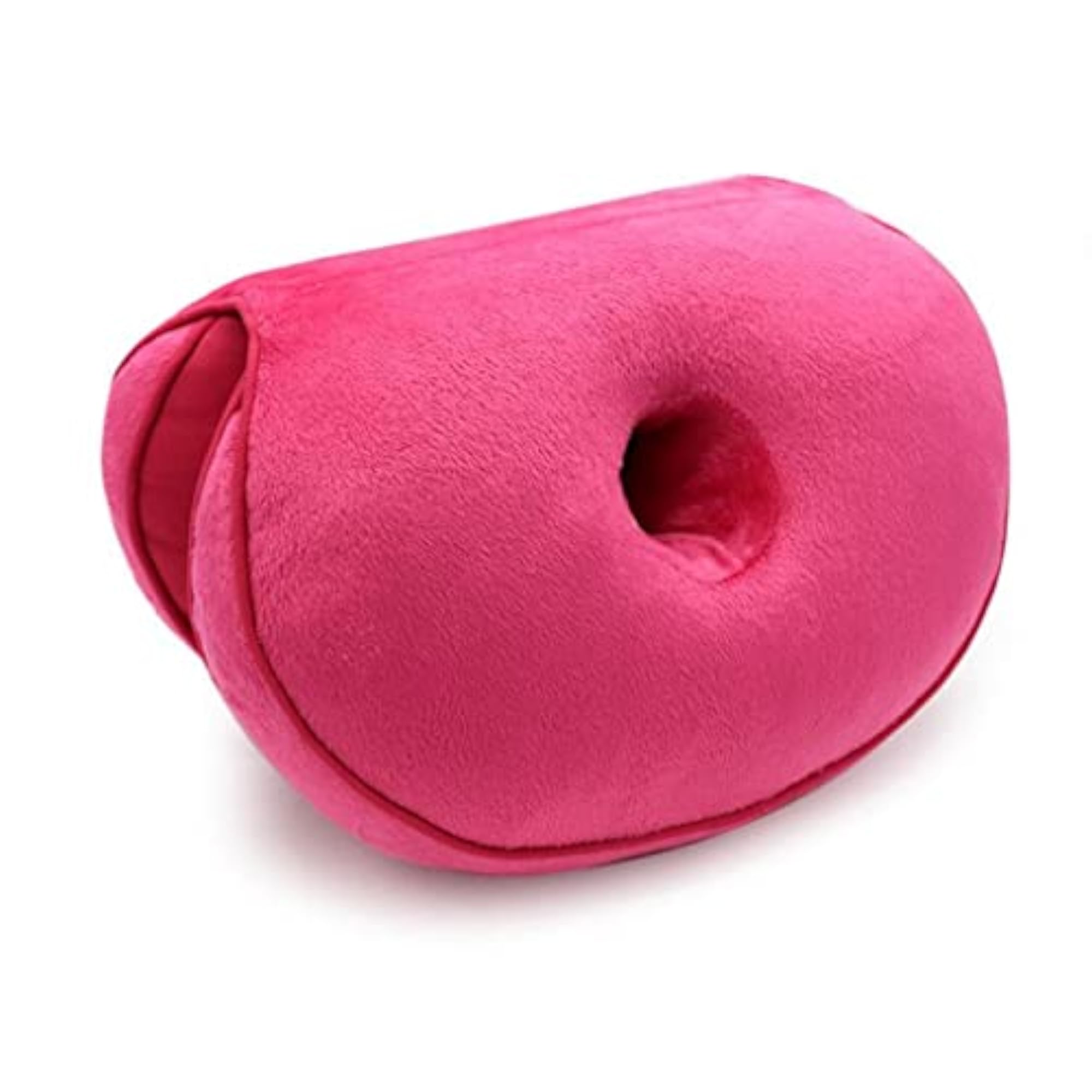 Memory Donut Ring Waist Cushion Seat Pillow, Rose Red