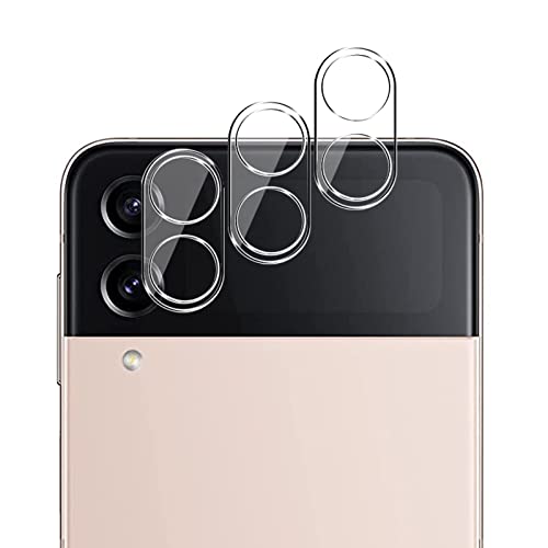 Protecteur d'Objectif pour Samsung Galaxy Z Flip 4, [3 Pack] [Sans Bulles] [Anti-Rayures] [HD] Film de Protection l'écran de la lentille de l'appareil Photo Protecteur pour Samsung Galaxy Z Flip 4 Cover