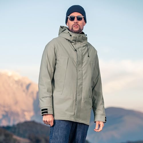 Image of 2024 Autumn New Outdoor Jacket Men's Windproof and Waterproof Hooded Jacket Mountaineering Coat