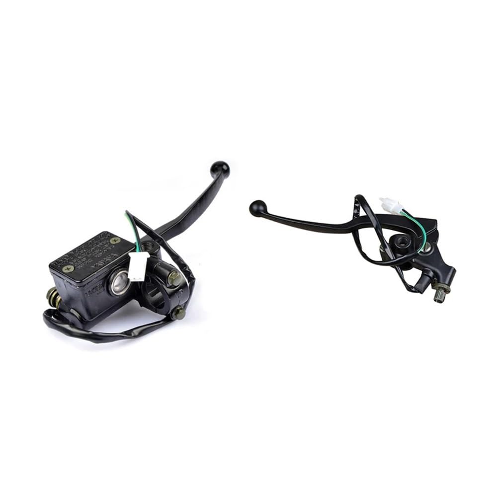 Vghkdfcfh Black Left Motorcycle Clutch Lever Motorcycle Handle Brake Fluid Caliper Master For Ya&Maha 125Cc Ybr 125 Front Hydraulic Pump Cylinder Assy(Black Left)