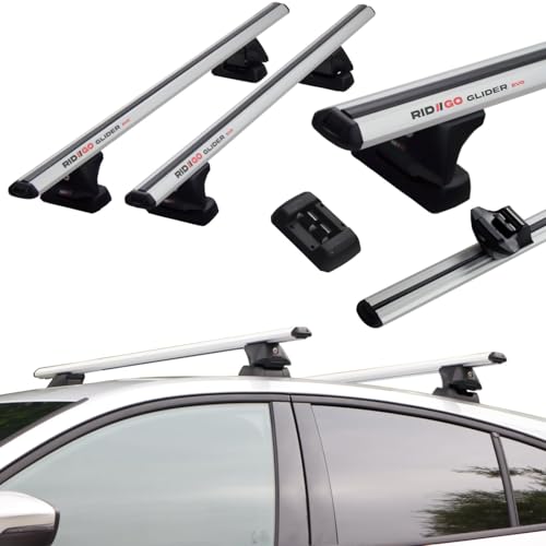 RIDIGO Barre de Toit Glider Evo Silver pour Peugeot 5008 1 I 5-P (Fixation avec Trous filetés) 2009-2016