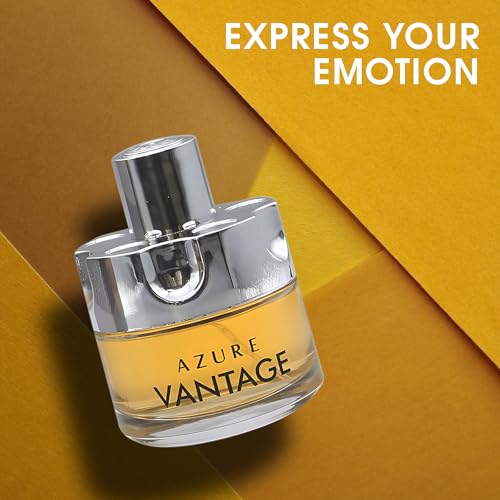 Image of Men's Cologne Azure Vantage Original Natural Spray Eau De Toilette,Long-Lasting Scent Perfume for Men Elegant Bottle - Great Holiday Gift, 3.4 Fl Oz /100 Ml