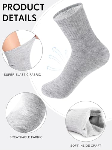 Image of Tarpop 100 Pairs Bulk Mens Socks Moisture Wicking Casual Sports Ankle Socks for Homeless Unisex Adult Men Women