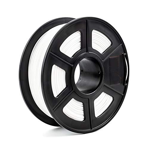 Filament Imprimante 3d,Filament pla Imprimante 3D Filament 1,75 en fibre de carbone Bois ABS Métal Eramics Nylon (Color : PETG White)