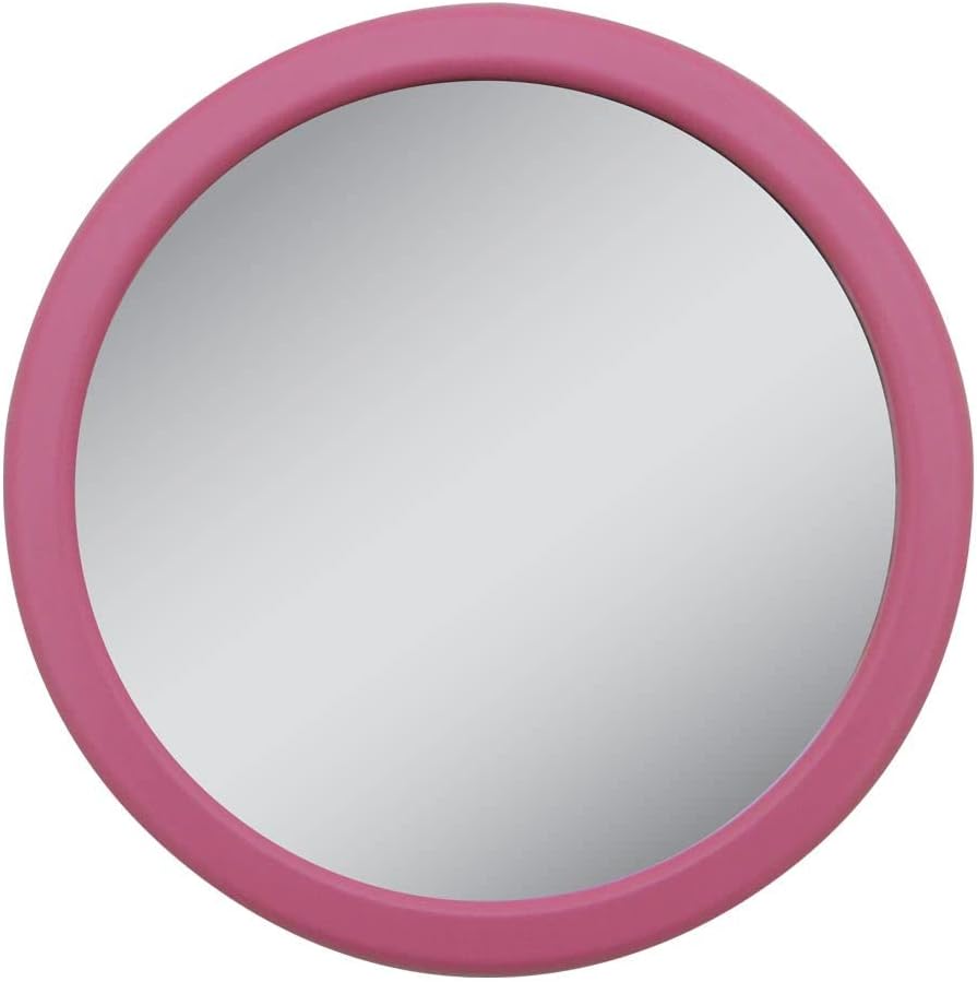 Zadro 3.75" Dia. Compact Mirror 12X Travel magnifying Mirror 18 Strong Suction Cup Wall Mounted Makeup Mirror for Showe