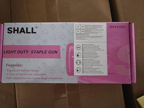SHALL Light Duty Staple Gun for Wood - Pink Upholstery Staple Gun with 1600pcs JT21 Staples 1/4, 5/16, 3/8 inch and Staple Remover - Women Staple Gun for Crafts, Fabric Stapler Gun for DIY, Decoration 8 SHALL Light Duty Staple Gun for Wood - Pink Upholstery Staple Gun with 1600pcs JT21 Staples 1/4, 5/16, 3/8 inch and Staple Remover - Women Staple Gun for Crafts, Fabric Stapler Gun for DIY, Decoration - Image 8