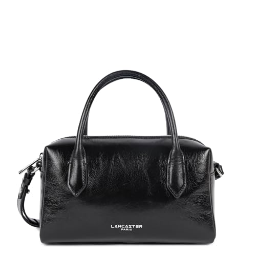 Sac trotteur Lancaster Rétro Cube petit sac à main bandoulière vintage en cuir pour femme