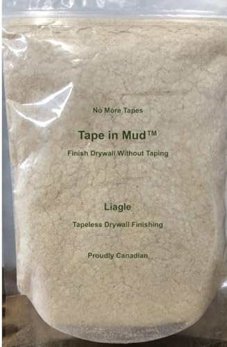 Liagle Tape in Mud™ 2025 Version-Fiber Reinforcement additive to Drywall Taping Compound-Finish Drywall Joints Without Tape-Tapeless Drywall Finishing - No More Taping | Save 40% of Labor