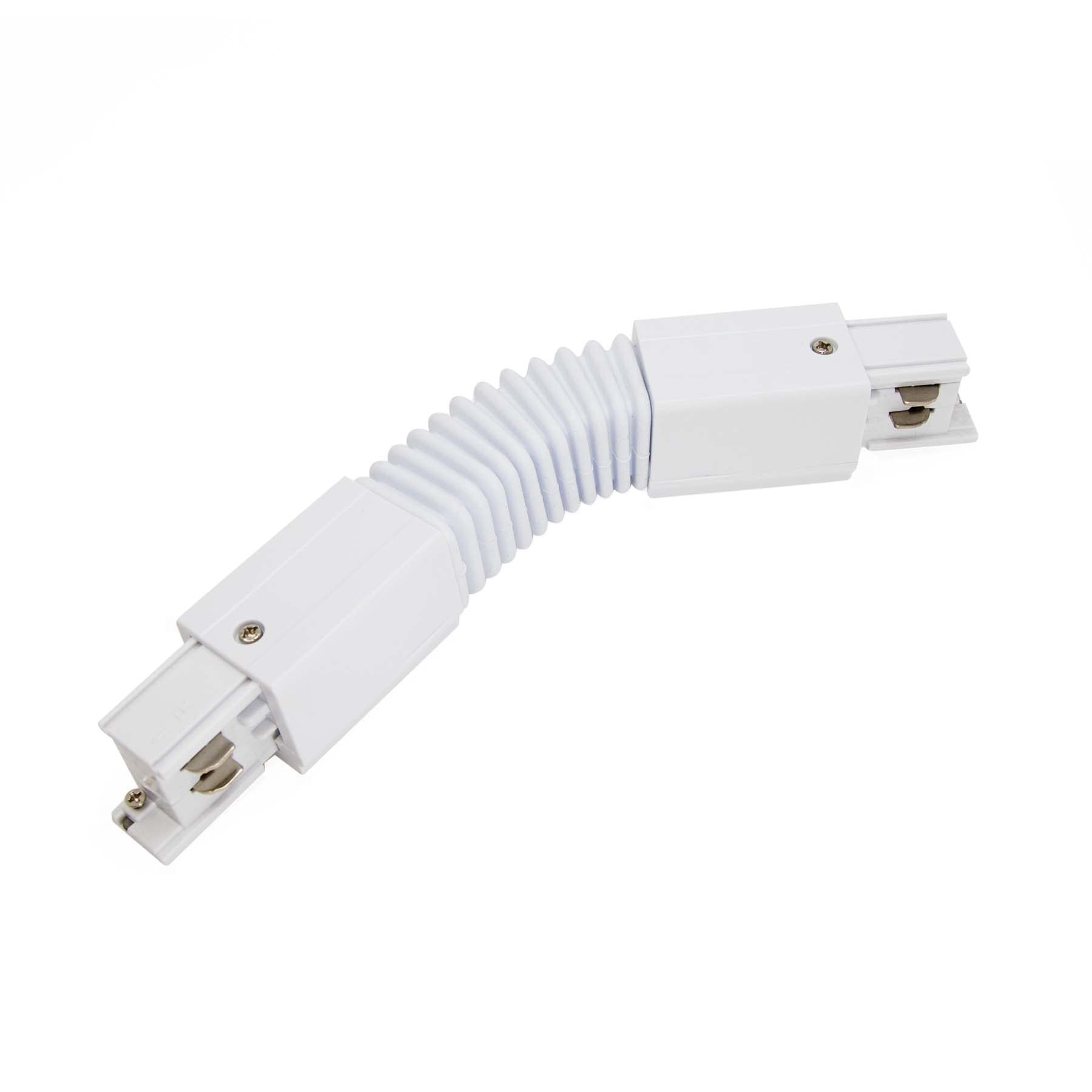 G.W.S® White Flexible Connector for 4 Wires 3 Circuits LED Track Lighting — image 1