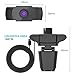 immagine 5M Mehoom Webcam 1080P con microfono, videocamera PC desktop USB 2.0 Full HD Web Camera per videochiamate, studio, conferenza, registrazione
