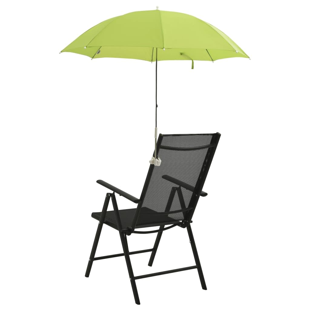 Parasole na krzesło kempingowe 2 szt. zielone 105 cm