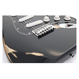 AMINIY Panneau en Acajou de Guitare de Guitare électrique avec Pick-up Guitare électrique Noir sans Couverture arrière… - Les Beatles, Paul McCartney, John Lennon, RIngo Starr, George Harrison AMINIY Panneau en Acajou de Guitare de Guitare électrique avec Pick-up Guitare électrique Noir sans Couverture arrière… – Image 6