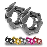 Matériau de qualité supérieure : le plastique renforcé et le caoutchouc haute résistance rendent cet ensemble de clips d'haltères durables pour une utilisation à long terme et il est si lisse qu'il ne rayera pas votre haltère. Peut résister aux environnements les plus difficiles à la maison, à la salle de sport ou aux exercices de groupe. Parfait pour l'entraînement crossfit, les levés olympiques, les soulevés de terre, le développé couché ou tout autre entraînement.