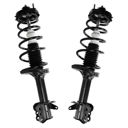 Image of Detroit Axle - 8pc Front Rear Struts Kit for 2001 2002 2003 Mazda Protege [Sport Suspension], 4 Complete Struts with Coil Spring Assembly 4 Stabilizer Sway Bar End Links Replacement Suspension