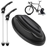 Fzyisw Vorderradstütze Rollentrainer Riser Block 2 Stück Schnellspanner Fahrrad Set, Aluminium Quick Release Vorderachse & Hinterrad Achse, Fahrrad Schnellspanner für Rennrad MTB Indoor Training