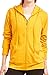 Sofra Women's Thin Cotton Zip Up Hoodie Jacket (M, Mustard)