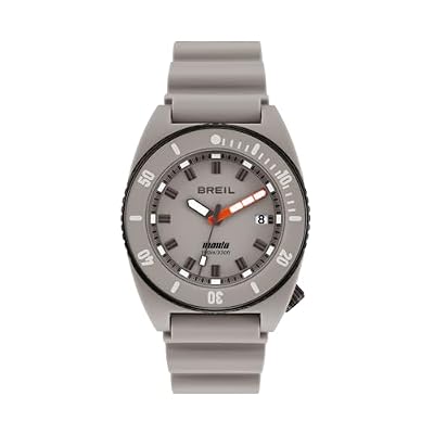 Breil, Collezione Manta E.C.O. Blend, Orologio Uomo, Orologio con Cassa in Allumina e Poliammide, Lunetta Girevole in Acciaio, Cinturino in Pelle PU, Chiusura ad Ardiglione, WR 10ATM, Idea Regalo Uomo