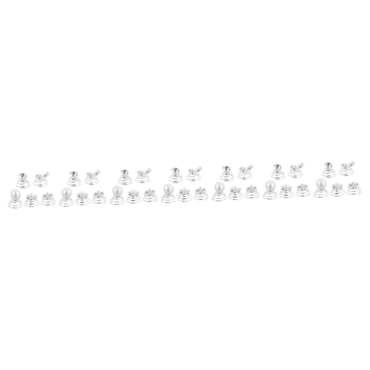 VICASKY 420 Pezzi Fermagli Spirale con e Clip Eleganti per Sposa e Damigelle Accessori Matrimonio Raffinati per Acconciature Raffinate