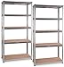 2x set Stagecaptain HR-175 Heavyrack étagère de rangement planche en bois, max. 875 kg