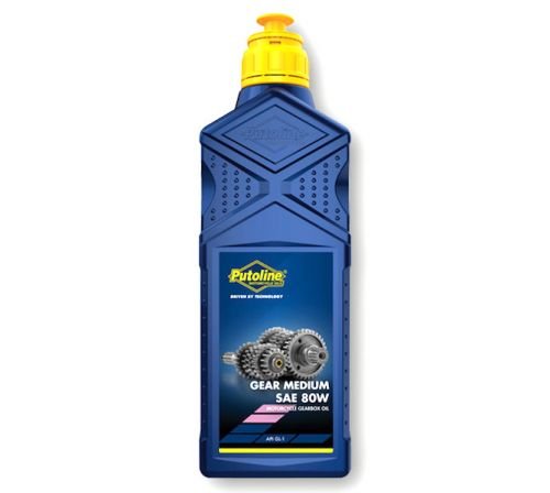 Putoline Medium Gear Oil 1 Litre SAE 80 W Mineral GL 1 Gear Oil for Road and Racing, 880g