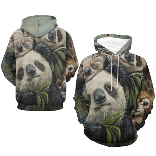 Pullover girafe et raton laveur taille S | Finitions de qualité - 7