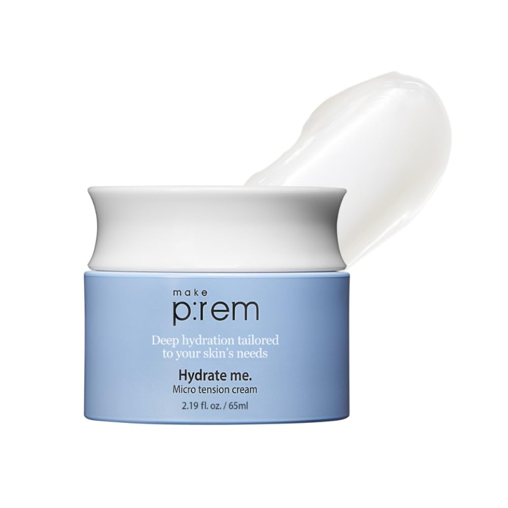 Sponsored Ad – MAKE P:REM Hydrate Me. Micro Tension Cream, Moisturizing Watery Gel Type, Non-Sticky Finish Hydrating Facial Cream for Dry, Sensitive, Oily, Acne-prone Skin, Korean Skin Care, 2.19 fl oz, 65ml