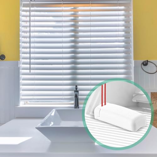 Blulu 12 Stück Spannschuhe für Verspannte Plissees Halterungen für Plissee Zubehör Plissee Ersatzteile Klemmträger für Stick & Fix Klebeträger und Front Klebeplatten, 11 x 29 mm