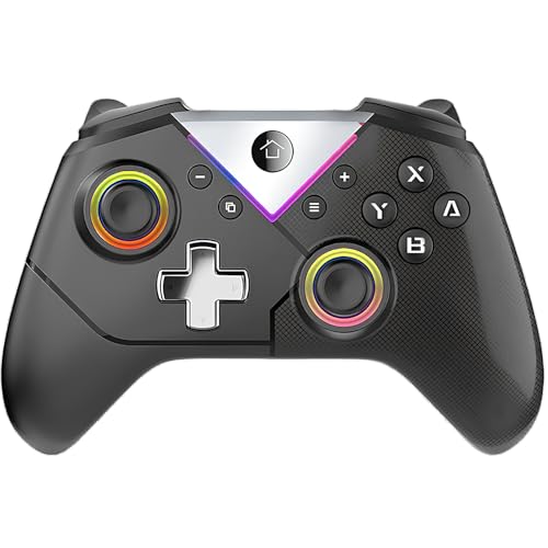 Image of Offbeat Bluetooth 5.2 wireless RGB gaming Controller for PC, IOS / Android | Dual-mode BT 5.2 + Wired gamepad | Hall effect magnetic triggers & joystick | Macro programmable button and turbo mode | Rechargeable Type C