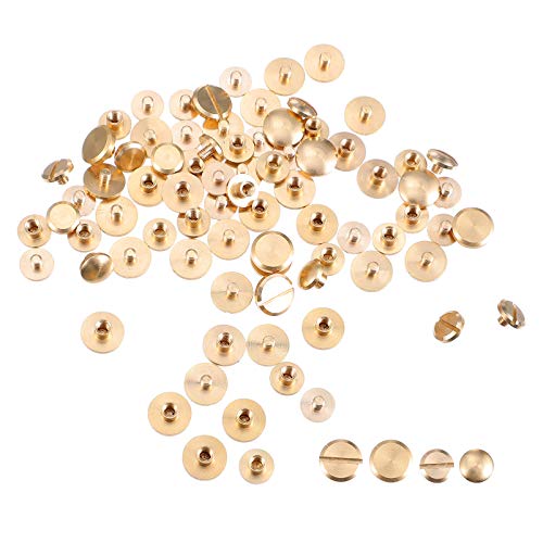 POPETPOP Conjuntos 40 Spikes Rebites Do Punk Pregos de Metal Bala Spikes Studs para Bolsas Cintos Le