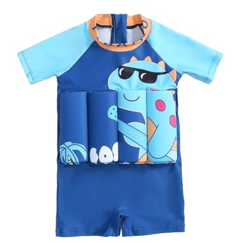 Bañador con Flotación para Niños Pequeños,Traje Flotador Manga Corta - Ropa De Baño Flotante De Secado Rápido para Playa Piscina Deportes Vacaciones De