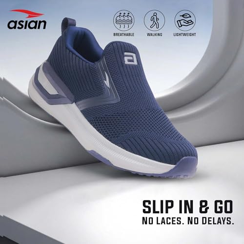 Image of ASIAN Wonderwalk Pro-13 Men's Walking Shoes | Lightweight, Breathable Sneakers with Arch Support, Cushioned Comfort & Durable Grip for Daily Walks