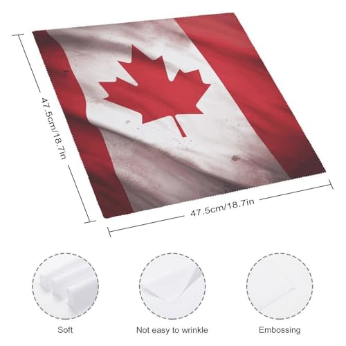 Servilletas de Tela con Bandera Canadiense, Pack 4 miniatura 2