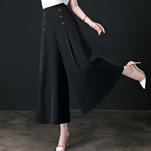 Womens Wide Leg Pants High Waisted Slacks Teacher Dress Pants Business Casual Office Work Pants Trousers with Pocket2