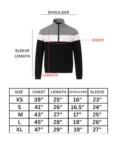 Image of Men's Lightweight Windcheater Zipper Jacket - Gym, Rider Winter Jacket for Men - Thin Wind Sheeter Zip-up Sports Jacket for Man